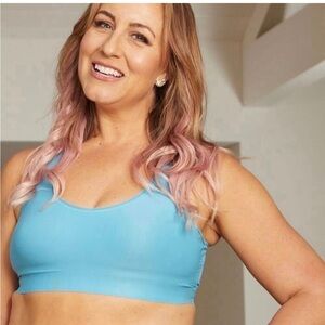 Ruby Ribbon Heritage Sheer Demiette Bra Delphinium Blue Style 1787 Size 44